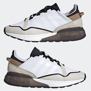 adidas ZX 2K Boost Pure White Shoes Unisex G57962 Mens 5.5 Womens 6.5 NWT
